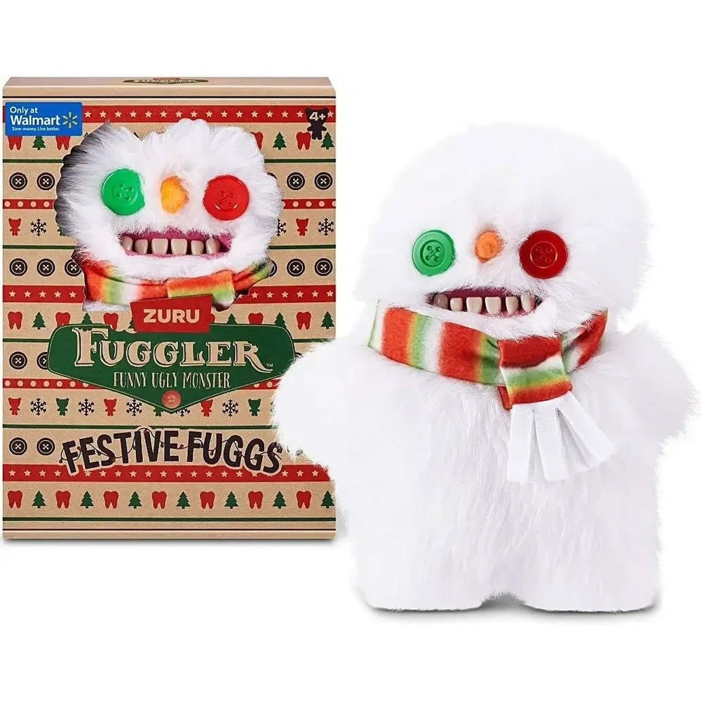 Fuggler Funny Ugly Monsters Plush Toy FESTIVE FUGGS Series Snowman NEW